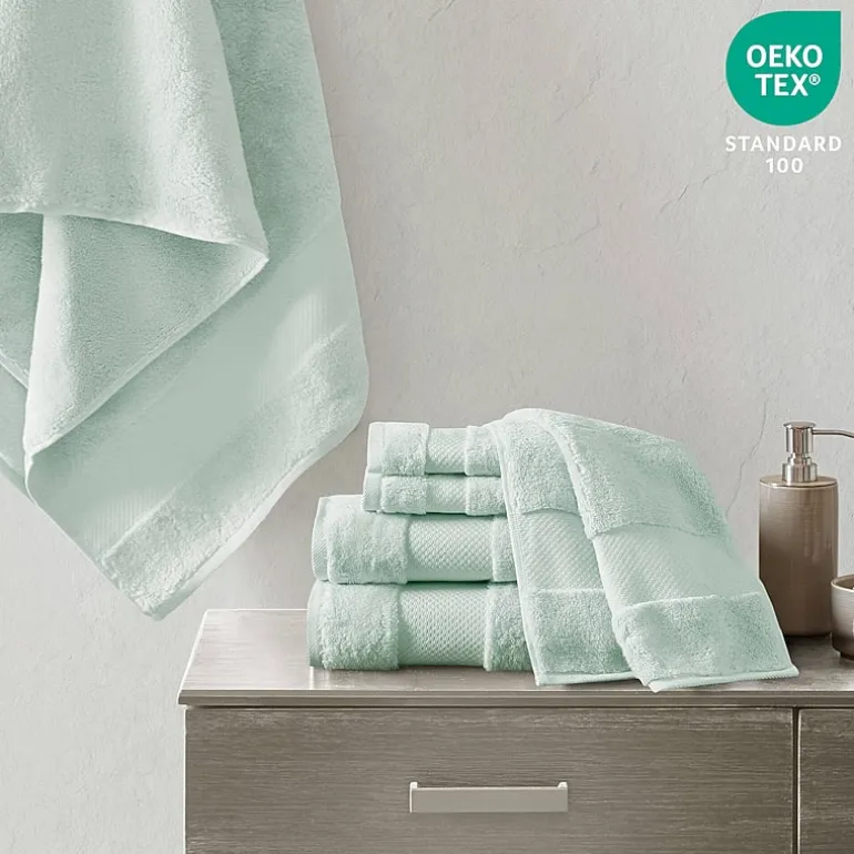 Madison Park Signature Turkish Oversized Cotton Solid 6-pc. Solid Bath Towel Set