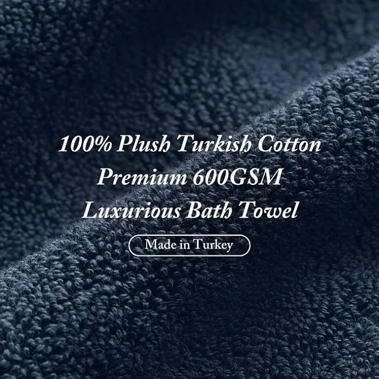 Madison Park Signature Turkish Oversized Cotton Solid 6-pc. Solid Bath Towel Set