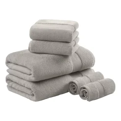 Madison Park Signature Turkish Oversized Cotton Solid 6-pc. Solid Bath Towel Set