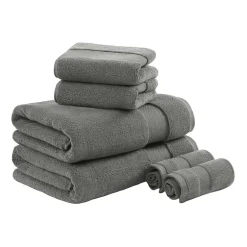 Madison Park Signature Turkish Oversized Cotton Solid 6-pc. Solid Bath Towel Set