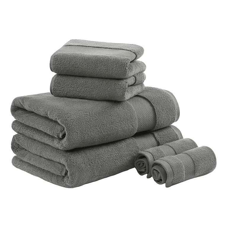Madison Park Signature Turkish Oversized Cotton Solid 6-pc. Solid Bath Towel Set