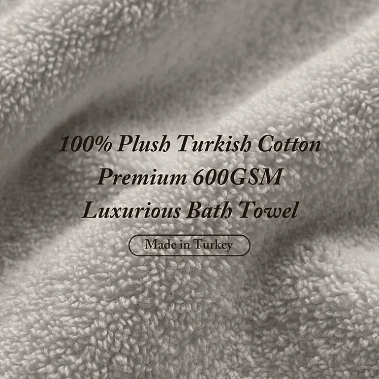 Madison Park Signature Turkish Oversized Cotton Solid 6-pc. Solid Bath Towel Set