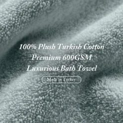 Madison Park Signature Turkish Oversized Cotton Solid 6-pc. Solid Bath Towel Set