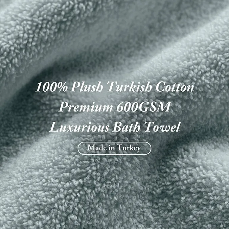 Madison Park Signature Turkish Oversized Cotton Solid 6-pc. Solid Bath Towel Set