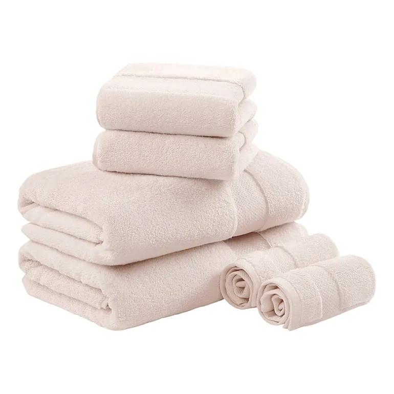Madison Park Signature Turkish Oversized Cotton Solid 6-pc. Solid Bath Towel Set