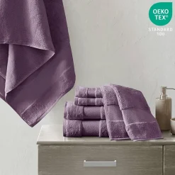 Madison Park Signature Turkish Oversized Cotton Solid 6-pc. Solid Bath Towel Set
