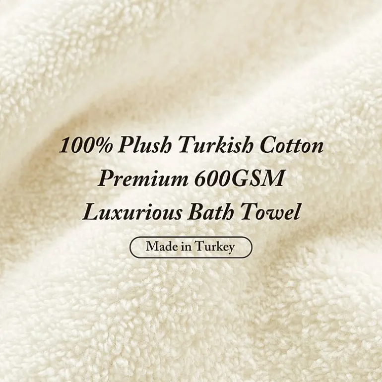 Madison Park Signature Turkish Oversized Cotton Solid 6-pc. Solid Bath Towel Set