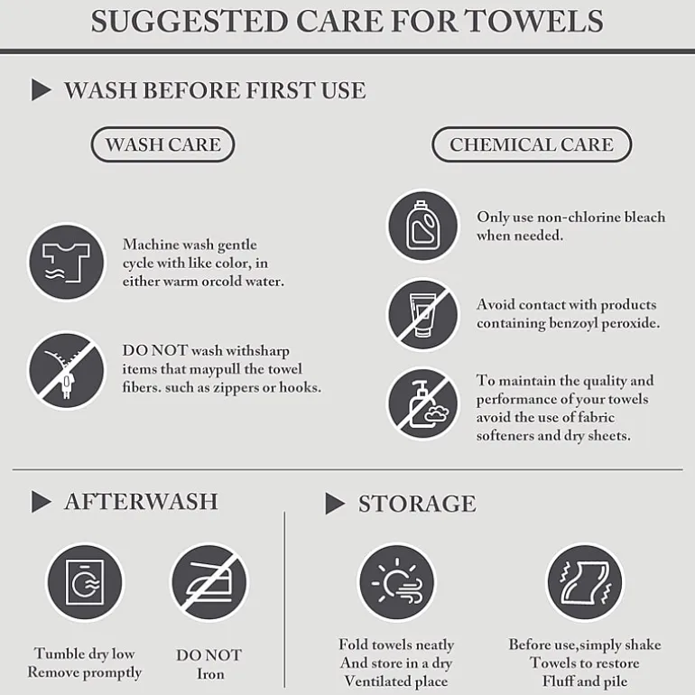 Madison Park Signature Turkish Oversized Cotton Solid 6-pc. Solid Bath Towel Set