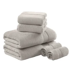 Madison Park Signature Turkish Oversized Cotton Solid 6-pc. Solid Bath Towel Set