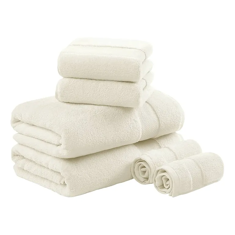 Madison Park Signature Turkish Oversized Cotton Solid 6-pc. Solid Bath Towel Set
