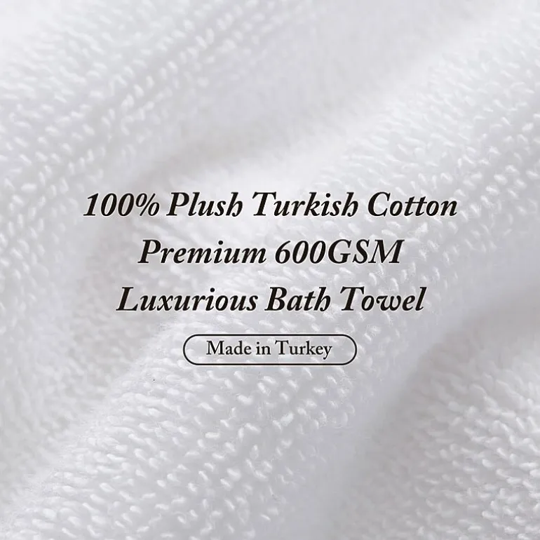 Madison Park Signature Turkish Oversized Cotton Solid 6-pc. Solid Bath Towel Set