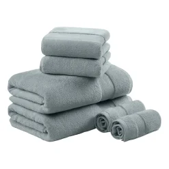 Madison Park Signature Turkish Oversized Cotton Solid 6-pc. Solid Bath Towel Set
