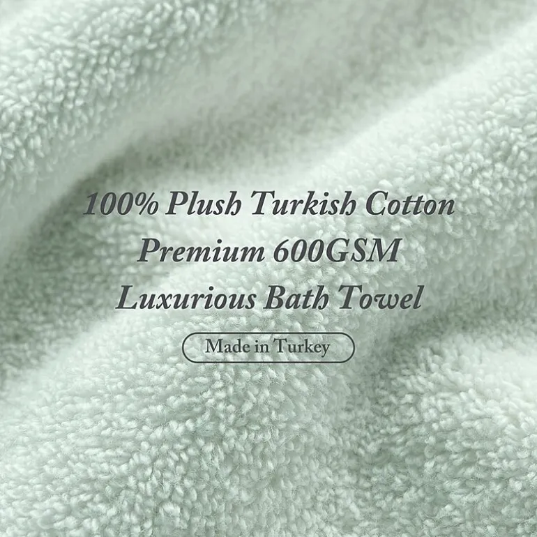 Madison Park Signature Turkish Oversized Cotton Solid 6-pc. Solid Bath Towel Set