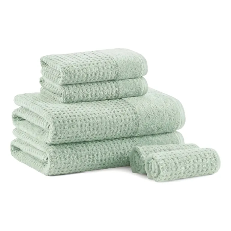 Madison Park Spa Waffle 6-pc. Quick Dry Bath Towel Set