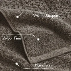 Madison Park Spa Waffle 6-pc. Quick Dry Bath Towel Set