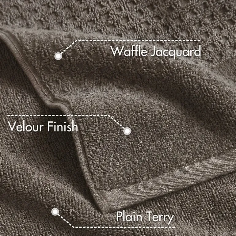 Madison Park Spa Waffle 6-pc. Quick Dry Bath Towel Set