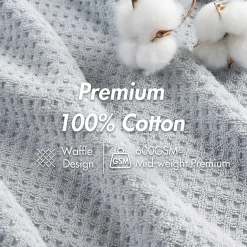 Madison Park Spa Waffle 6-pc. Quick Dry Bath Towel Set