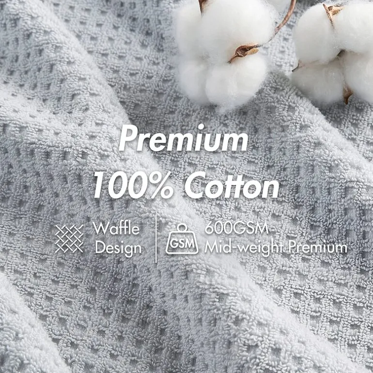 Madison Park Spa Waffle 6-pc. Quick Dry Bath Towel Set