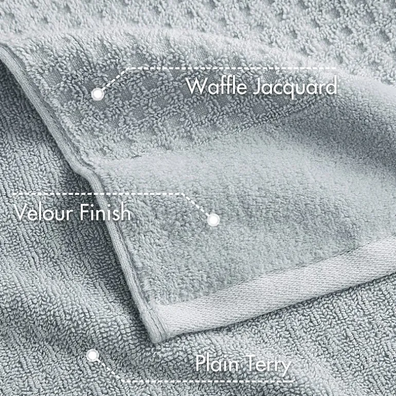Madison Park Spa Waffle 6-pc. Quick Dry Bath Towel Set
