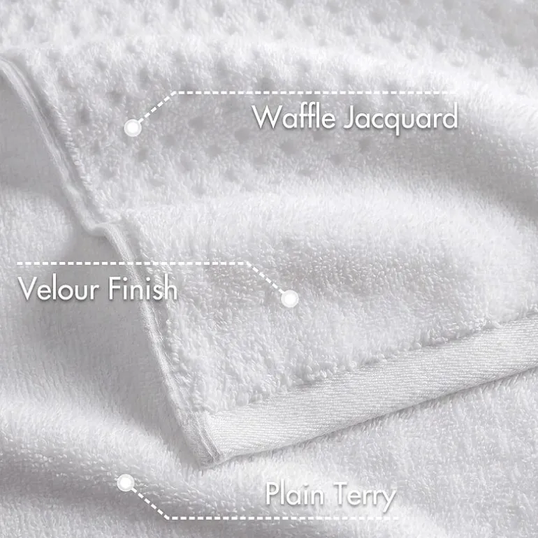 Madison Park Spa Waffle 6-pc. Quick Dry Bath Towel Set