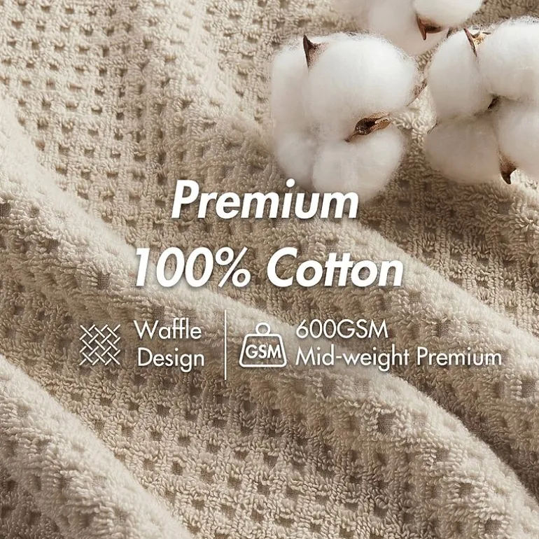 Madison Park Spa Waffle 6-pc. Quick Dry Bath Towel Set