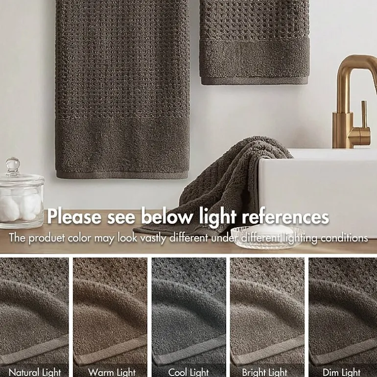 Madison Park Spa Waffle 6-pc. Quick Dry Bath Towel Set
