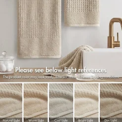 Madison Park Spa Waffle 6-pc. Quick Dry Bath Towel Set