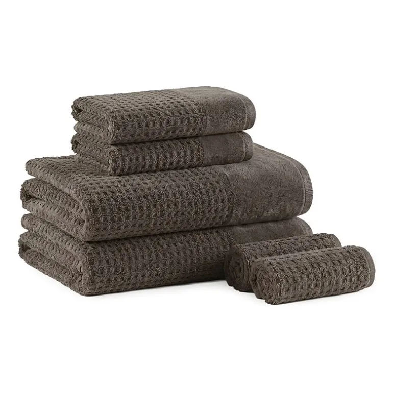 Madison Park Spa Waffle 6-pc. Quick Dry Bath Towel Set
