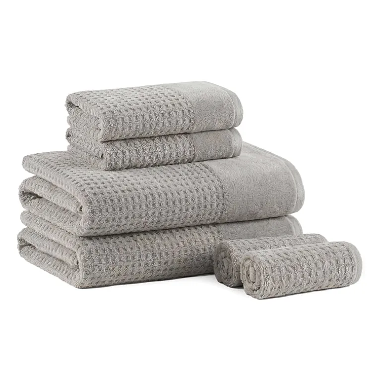 Madison Park Spa Waffle 6-pc. Quick Dry Bath Towel Set