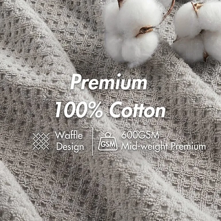 Madison Park Spa Waffle 6-pc. Quick Dry Bath Towel Set