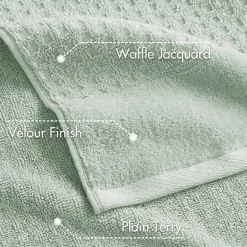 Madison Park Spa Waffle 6-pc. Quick Dry Bath Towel Set