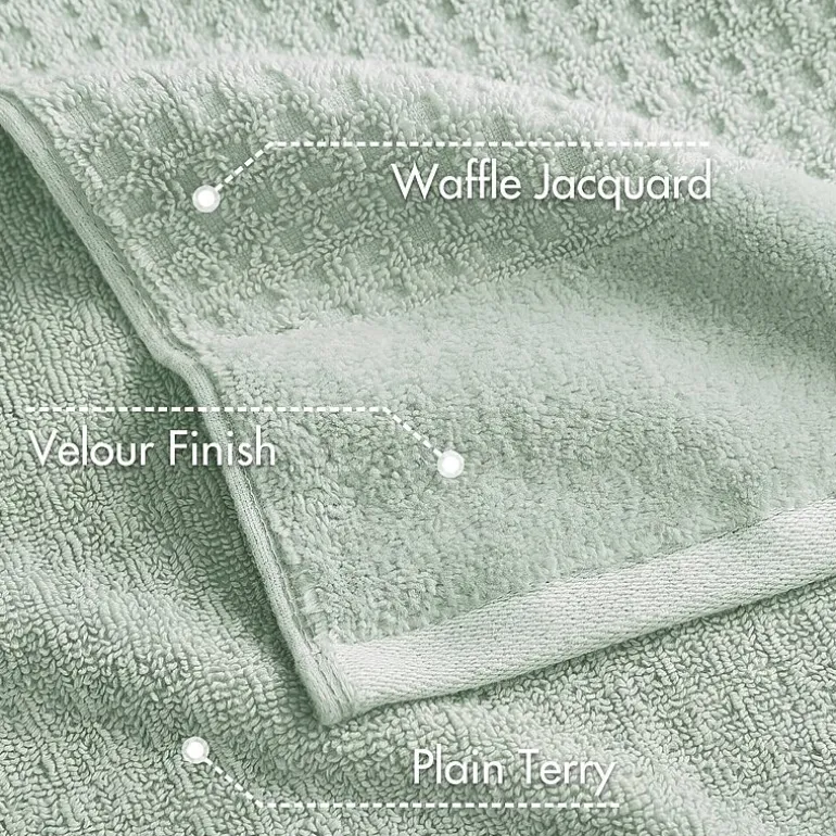 Madison Park Spa Waffle 6-pc. Quick Dry Bath Towel Set