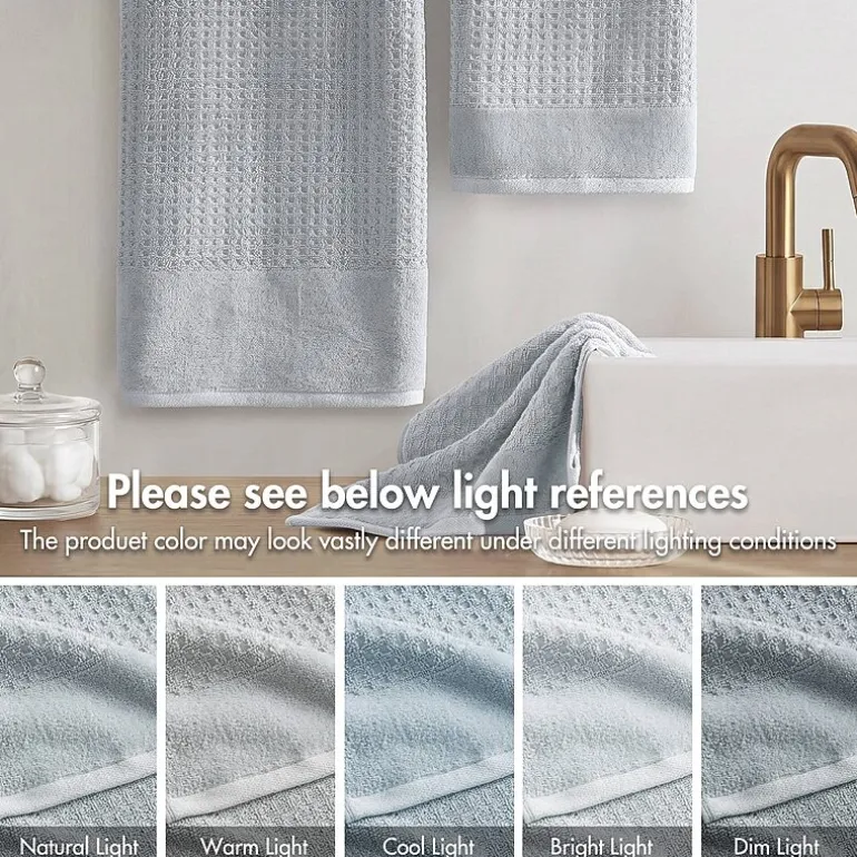 Madison Park Spa Waffle 6-pc. Quick Dry Bath Towel Set