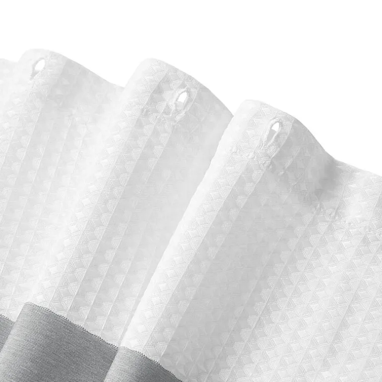 Madison Park Spa Waffle With 3m Treatment Shower Curtain