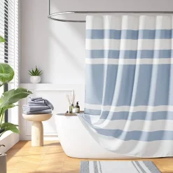 Madison Park Spa Waffle With 3m Treatment Shower Curtain