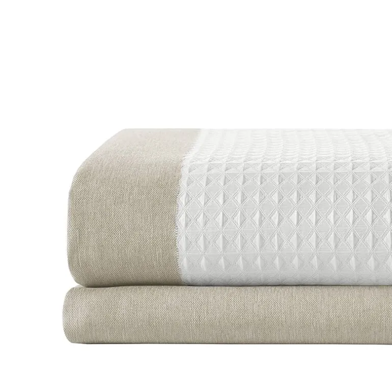 Madison Park Spa Waffle With 3m Treatment Shower Curtain