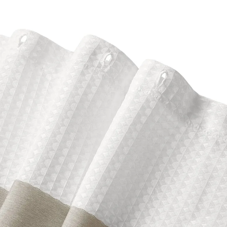 Madison Park Spa Waffle With 3m Treatment Shower Curtain
