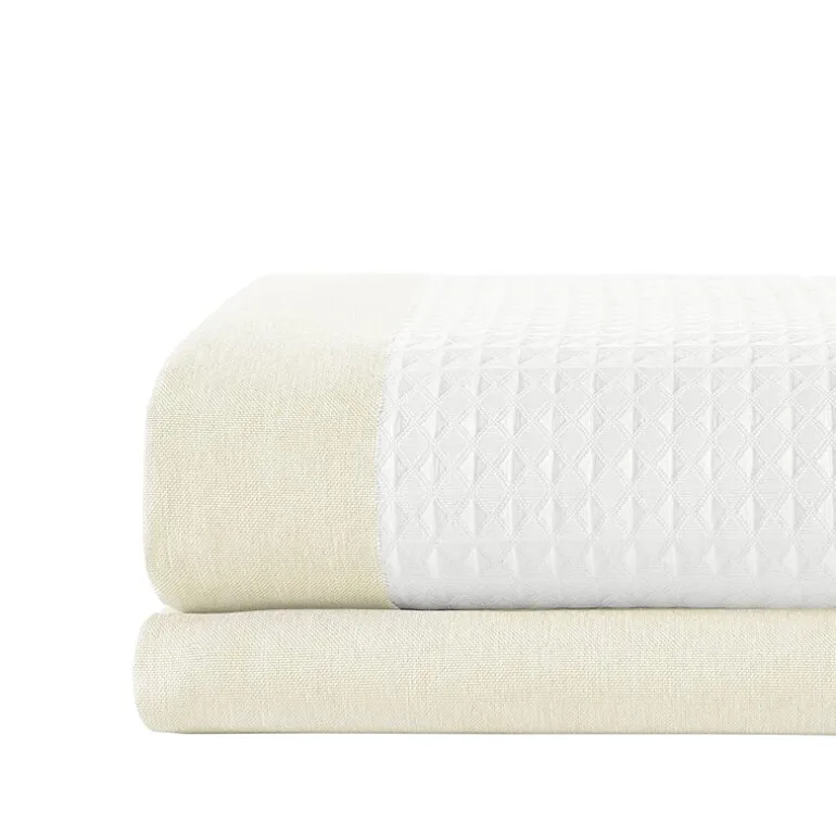 Madison Park Spa Waffle With 3m Treatment Shower Curtain
