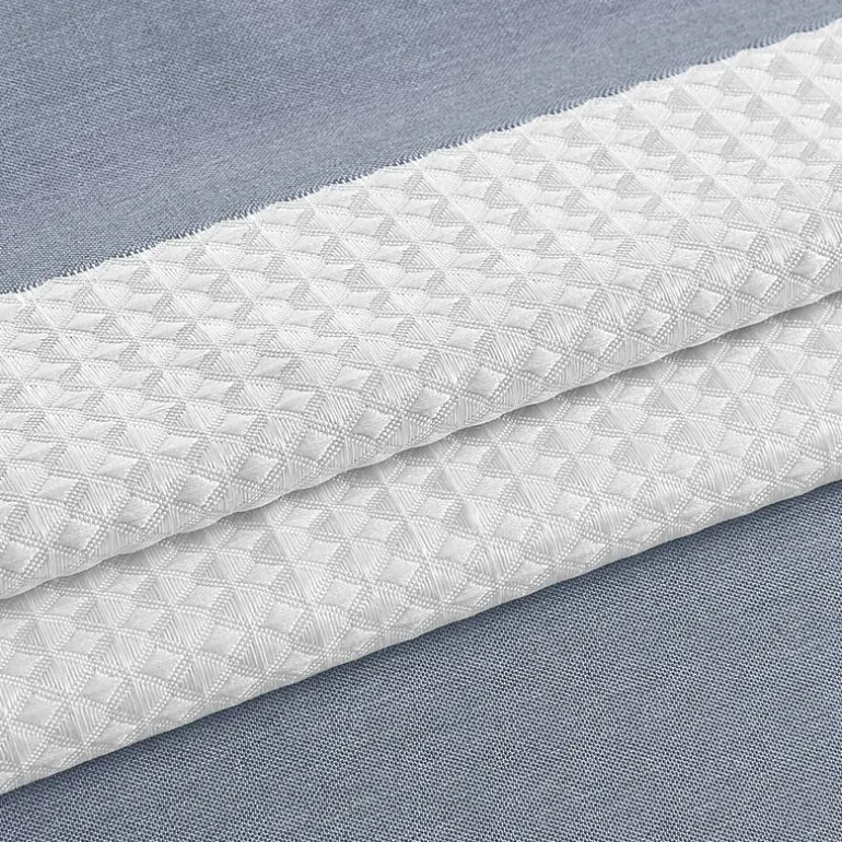 Madison Park Spa Waffle With 3m Treatment Shower Curtain