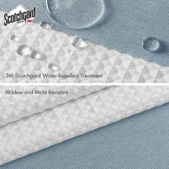 Madison Park Spa Waffle With 3m Treatment Shower Curtain