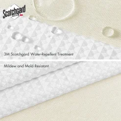 Madison Park Spa Waffle With 3m Treatment Shower Curtain