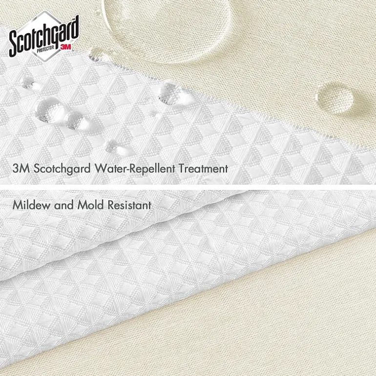 Madison Park Spa Waffle With 3m Treatment Shower Curtain