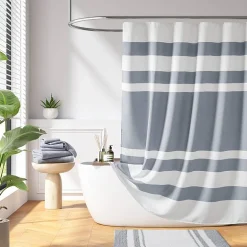 Madison Park Spa Waffle With 3m Treatment Shower Curtain