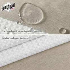 Madison Park Spa Waffle With 3m Treatment Shower Curtain