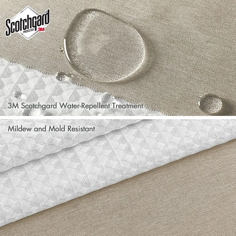 Madison Park Spa Waffle With 3m Treatment Shower Curtain
