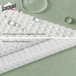 Madison Park Spa Waffle With 3m Treatment Shower Curtain