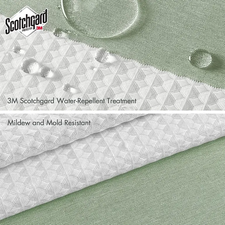 Madison Park Spa Waffle With 3m Treatment Shower Curtain