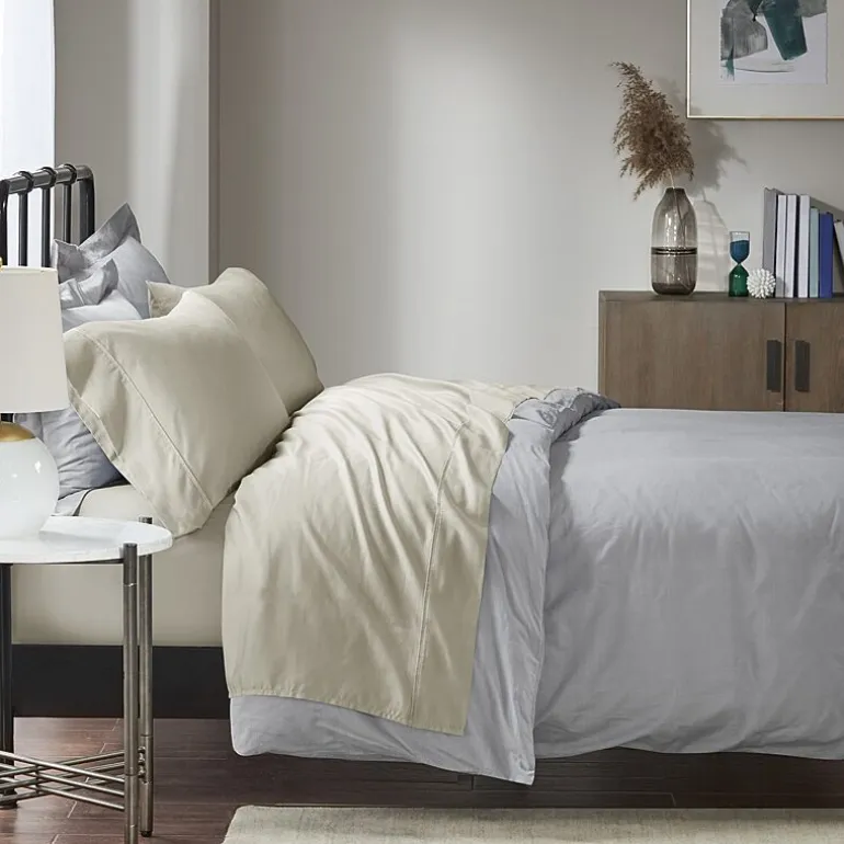 Madison Park 1500 Thread Count Luxury Soft Cotton Easy Care Sheet Set