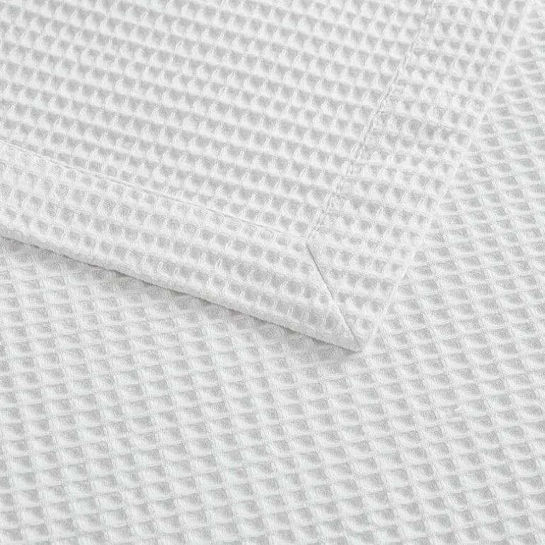 Madison Park Waffle Weave Cotton Lightweight Blanket