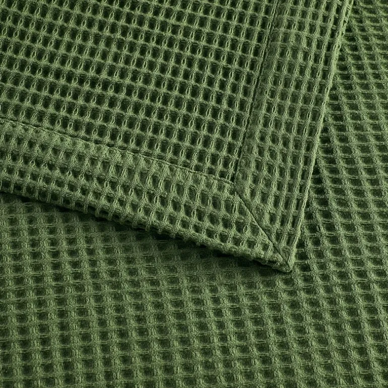 Madison Park Waffle Weave Cotton Lightweight Blanket